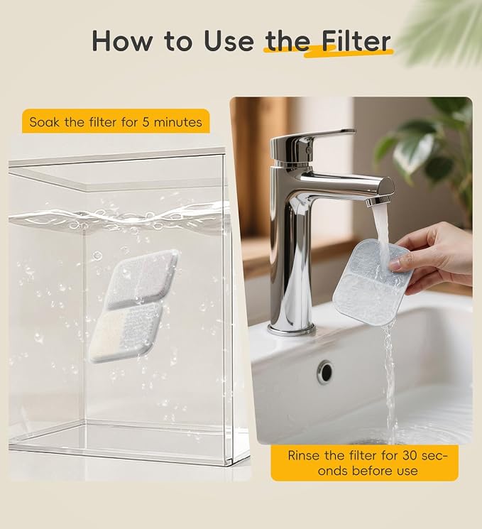 5 Pack Filters Replacement Filter for FS40, 6 Layer Filter | Suitable for FS40, Replace every 1-2 weeks, Fresher Water; 6 Filters + 6 Pump Filters - Image 5