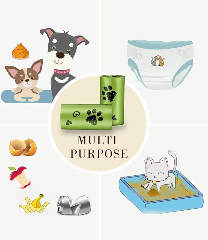 Dog Poop Bag Biodegradable 540 Count Dog Waste Bags with Dispenser Scented | Strong Large 9x13 inch Waste Refill Bags for Daily Dog Walks, Cat Litter Cleanup Outdoor Travel and Multi-Pet Households - Image 8