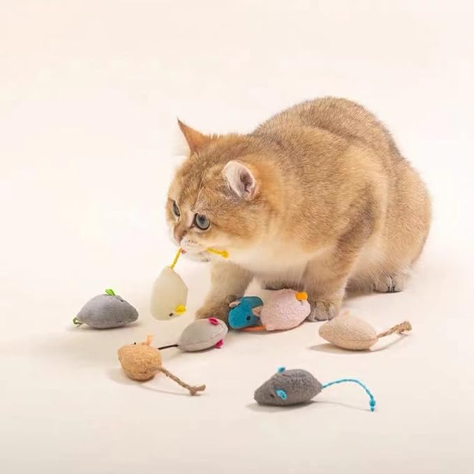Catnip Toy, Cats Mouse Plush Cat Toys, Cat Mice & Animals Toys for Indoor Cats and Kittens, Cat Chew Toy for Exercise for Pet Cat Kitten Kitty (6 Packs) - Image 8