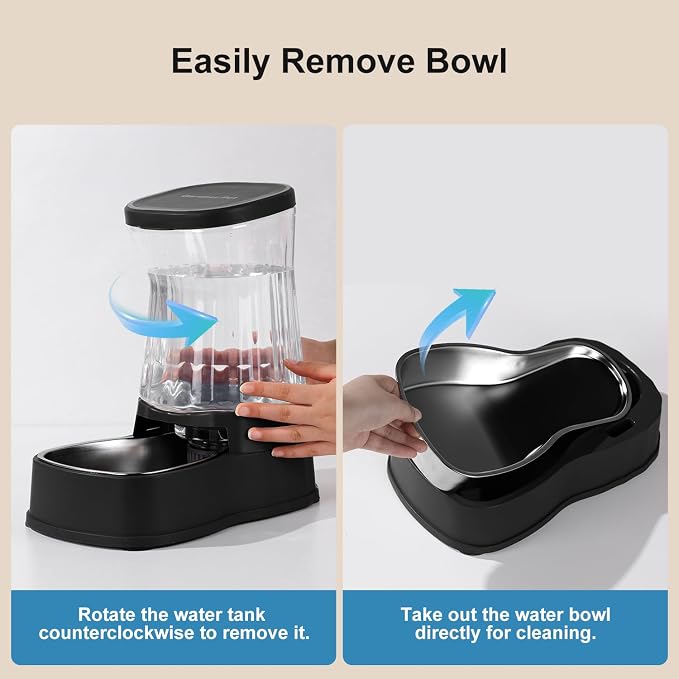 Gardner Pet Automatic Dog Water Dispenser Gravity Stainless Steel Water Waterer Feeder, 100% BPA-Free Large Capacity Water Feeding Bowls for Medium & Large-Sized Dogs Cats Other Pets -(1 Gallon) - Image 7