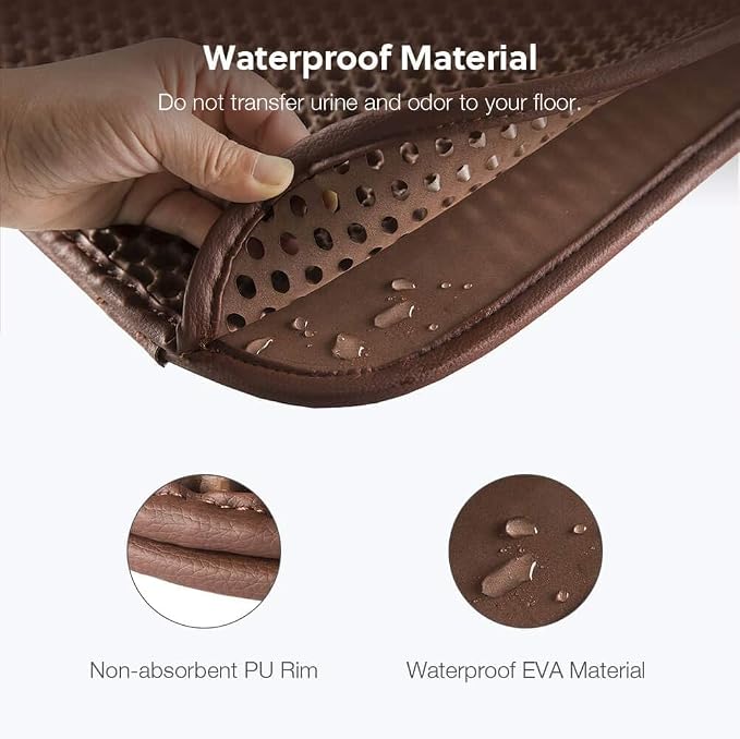 Cat Litter Mat, Kitty Litter Trapping Mat, Honeycomb Double Layer Mats, No Phthalate, Urine Waterproof, Easy Clean, Scatter Control, Catcher Litter Tray Box Rug Carpet - Image 6