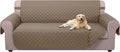 U-NICE HOME Large Sofa Cover Reversible Couch Cover for Dogs, Taupe | 78''Oversized, Washable, Pet Friendly, Elastic Straps, Water Repellent, Furniture Protector Mat for 3 Cushion Couch by U-NICEHOME