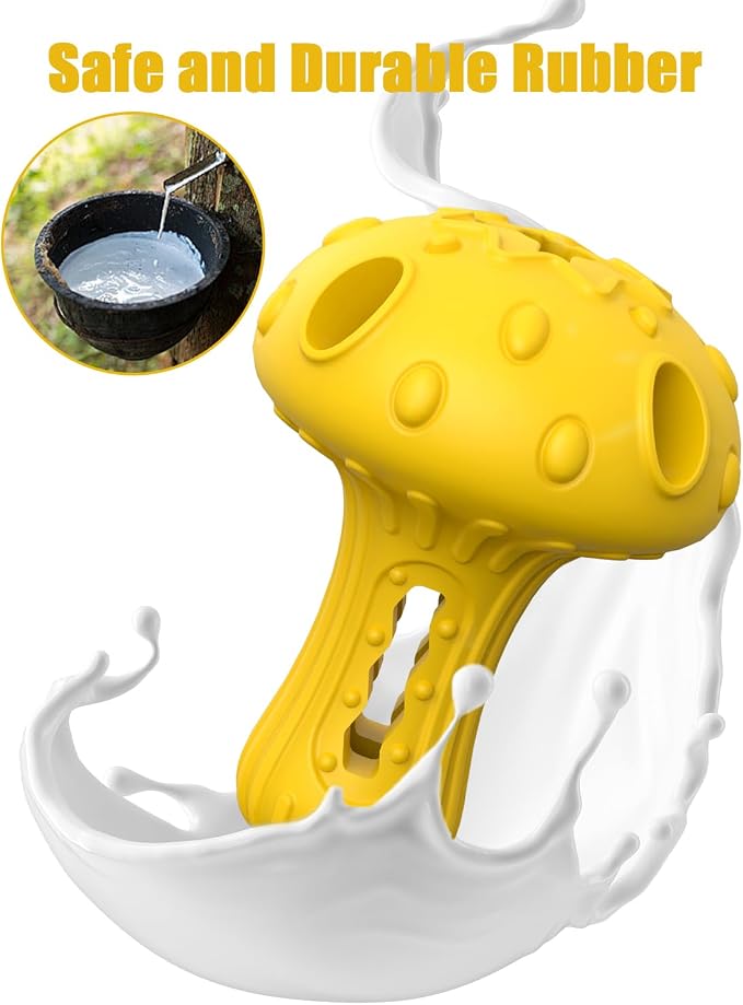 Dog Chew Toys for Aggressive Chewers, Rubber Treat Dispensing Stimulation Toy to Keep Them Busy, Durable Interactive Enrichment Puzzle Toy for Medium Large Breed Dogs - Image 3