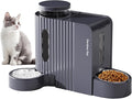 Gardner Pet Automatic Gravity Cat Food Feeder and Water Dispenser Stainless Steel Two-in-One Set Large Capacity Dispenser for Pets Dogs, Puppies, Kittens-(1.6 Gallons x 2) by GardnerPet