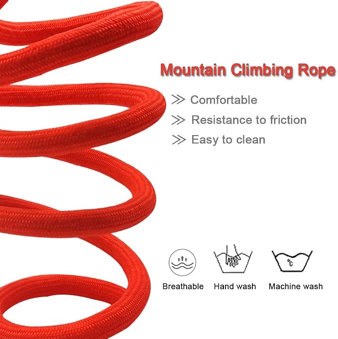 MayPaw 4/6 /8/10 FT Dog Leash, Classic Solid Colors, Strong Nylon Rope Dog Leash Reinforced with Leather Tailor Connection Heavy Duty Silver Clasp (red, 6ft*1/2") - Image 2
