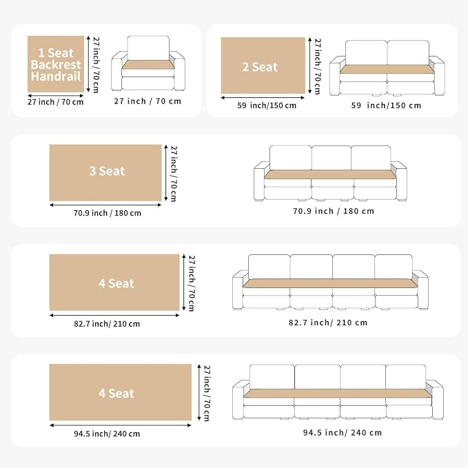 Couch Covers for Dogs, Pet Couch Covers for Loveseat, Couchs Protector for Dogs, Sofa Cover for Pets Washable, Dog Cover for Couch, Velvet Couchs Protector for Pets(1PC,Beige White,27.6"×59") - Image 5