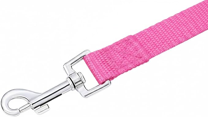 AMAGOOD Long Dog Training Leash 20 FT - Heavy Duty Lead for Obedience Recall Agility Training, Tie Out, Camping - Pink - for Small and Medium Dogs - Image 2