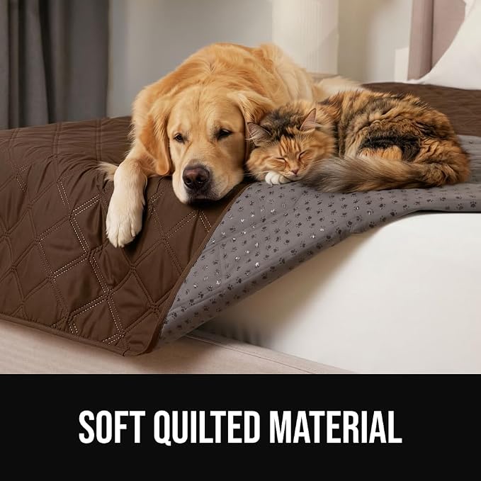GORILLA GRIP® Waterproof Dog Blanket, Couch Cover for Dogs 82x102 Chocolate | Silicone Grip Backing, Washable, Leakproof, Protects Sofa, Sectional, Bed, Crate, Car and RV, Senior Pet Essential - Image 9