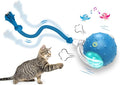 Giociv Interactive Cat Toys Ball for Indoor Cats Fast Rolling on Carpet, Chirping & Motion Activate Cat Toys (Blue) by Giociv