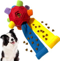 Interactive Snuffle Ball for Dog Toys Unbreakable Upgrade Ball Toy | Dog Puzzle Toys Foraging Snuffle Mat Puppy Dog Treat Dispenser Slow Feeder Toys for Small Medium Large Dog Red Rainbow by CIIVURR