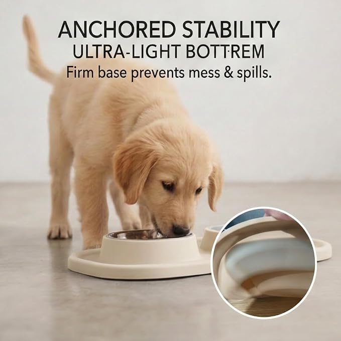 Slow Feeder Dog Bowls, Dog Bowl Set for Puppies, Small Dogs, and Cats – Silicone Non-Slip Food and Water Feeding Station, Spill-Proof Pet Dishes for Mess-Free Meals - Image 5