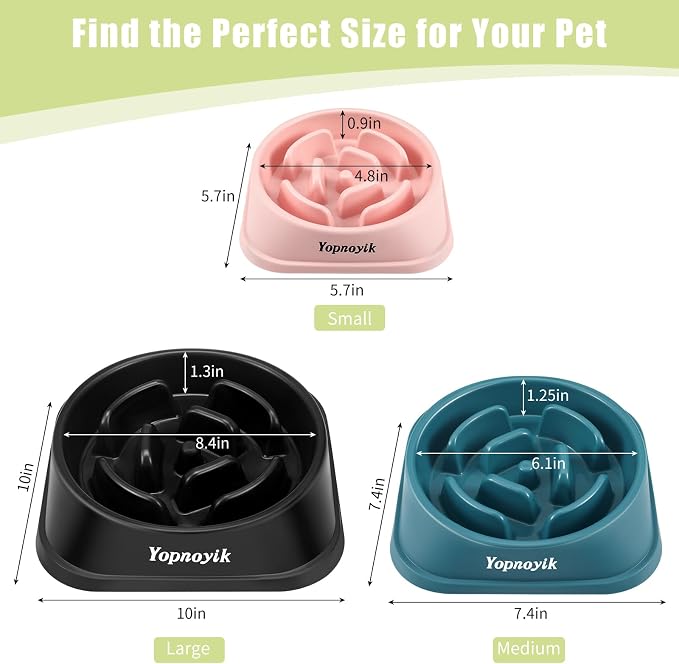 Slow Feeder Dog Bowls for Large Dogs | Non-Slip Base, Anti-Choking Design, Reduces Bloating & Overeating, Easy to Clean, 4 Cups - Image 2