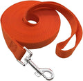 Nylon Training Dog Leash for Small Medium Large Dogs, 15ft 20ft 30ft 50ft 100ft Long Leash Dog/Puppy Lead for Obedience Recall Training, Camping by MANDAO