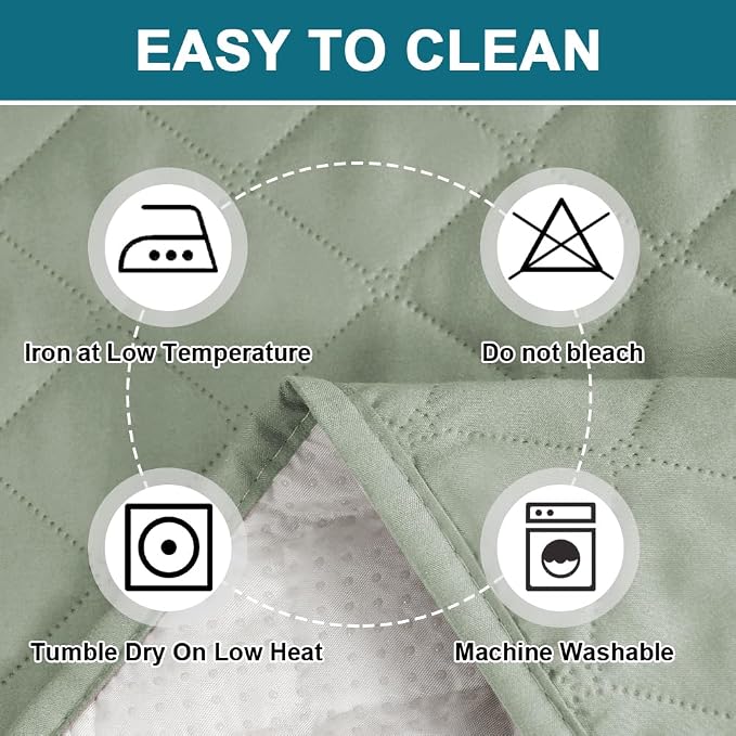 Turquoize 100% Waterproof Futon Cover Futon Slipcover Washable Armless Sofa Bed Slipcover Protector Seat Width Up to 70" with Adjustable Elastic Strap Anti-Slip for Dogs, Sage - Image 7