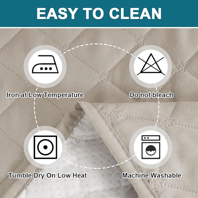 Turquoize 100% Waterproof Sofa Covers Couch Cover Sofa Cover for Dogs Couch Protector Triple Non-Slip Sofa Slipcover for 3 Cushion Couch Furniture Protector for Pets, Kids,Dog (XL Sofa 78", Pale Oak) - Image 6