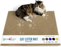 Andalus Large Cat Litter Mat, Pack of 1 - Waterproof, Non-Slip & Easy to Clean Cat Litter Box Mat for Extra Efficient Pet Litter-Trapping, Beige (30” X 18”) by AndalusBrand
