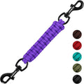 PetBonus Dog Collar Safety Clip, Handmade Prong Collar to Harness Connector | Dog Leash Backup Safety Strap, Escape Proof, Double Ended Clasp, Lead Connector for Pinch Collar, Harness (Purple) by Petbonus
