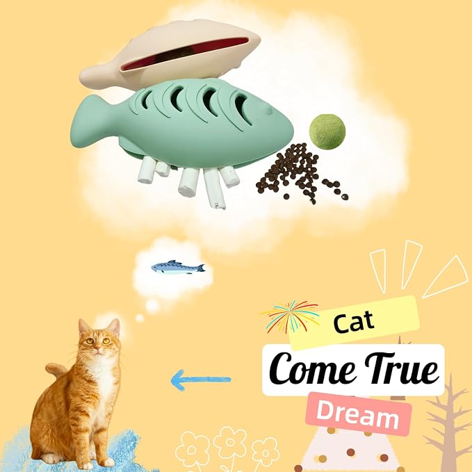 2Pcs Silicone Cat Toys, Multi-Functional Treat Dispenser, Interactive Feeder Toy for Indoor Cats, Food Puzzle Kitten Toys, Pet Training Toy with Catnip Ball (Pink&Green/Blue) - Image 7
