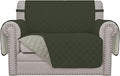 Easy-Going Reversible Couch Cover, Oversized Chair, Army Green/Beige | Machine Washable Slipcover For Dogs, Water Resistant Furniture Mat For Living Room, Non-Slip Sofa Cover, Pet Friendly by Easy-Going