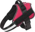 Dog Harness, No-Pull Reflective Dog Vest, Breathable Adjustable Pet Harness with Handle for Outdoor Walking - No More Pulling, Tugging or Choking (Red, S) by Bolux