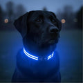 Tractive LED Light Up Dog Collar USB Rechargeable Waterproof (Blue) by Tractive