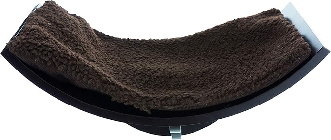 Trixie Lorena Cat Wall Mount Furniture - Elevated Cat Bed with Removable Pad, Raised Climbing Bed - Brown by TRIXIE