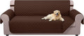 U-NICE HOME Reversible Sofa Cover Couch Cover for Dogs, Brown | 68''Sofa Mat Washable, Pet Friendly, Elastic Straps, Water Repellent, Furniture Protector for 3 Cushion Couch by U-NICEHOME