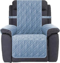 Ameritex Waterproof Nonslip Recliner Cover Stay in Place, Dog Chair Cover Furniture Protector, Ideal Recliner Slipcovers for Pets and Kids (Stoneblue, 30") by Ameritex