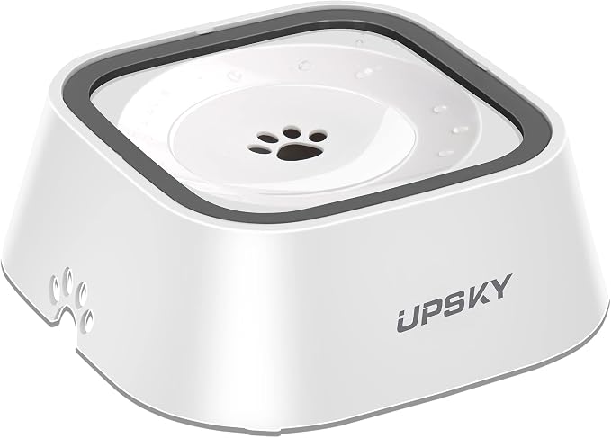UPSKY 35oz No-Spill Pet Water Bowl, Slow Water Feeder for Dogs and Cats | Splash-Proof Bowls, Slow Drinking Pet Dish, Easy-Clean Dishwasher Safe, Portable For Travel by UPSKY