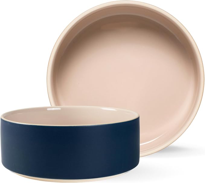 Fringe Studio Minimal Midnight Medium Stoneware Pet Bowl, PetShop Collection (479108) by FringeStudio