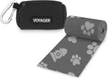 Best Pet Supplies Dog Poop Bag Holder Leash Attachment with Reusable Dispenser for Travel, Walking, Park, and Outdoor Use, Durable with Clip-On - Black, Mesh Dispenser w/15 Bags by BestPetSuppliesLLC