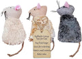 Ipetboom Refillable Catnip Toys for Cats - 3 Pack Interactive Cat Chew Toys for Indoor with Natural Long Fur and Jute Tail, Durable Plush Mouse Pet Fun Tool for Hunting and Boredom Relief by Unknown