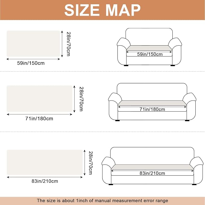 Waterproof Dog Couch Cover, Non Slip Pet Sofa Protector, Thick Fuzzy Couch Cover for Dogs, Machine Washable Furniture Protector, Scratch Resistant Pet Couch Mat(White, 28" x 71"/70 x 180cm) - Image 2