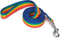 Strong Durable 6 ft Nylon Dog Training Leash, 1 Inch Wide Traction Rope, for Small and Medium Dog (Rainbow, 6 Feet) by Siumouhoi