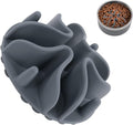 Jaoul Slow Feeder Dog Bowls Insert, Puzzle Slow Feeder Insert with 30 Octopus Suction Cups for Small Medium Large Size Dog Food Bowl (4.72 inch, Grey) by Jaoul
