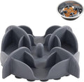 Jaoul Slow Feeder Insert for Small Dogs, Silicone Pet Feeder Accessory with Dividers & Suction Cups, Dishwasher Safe, 5x5 inches, Grey by Jaoul