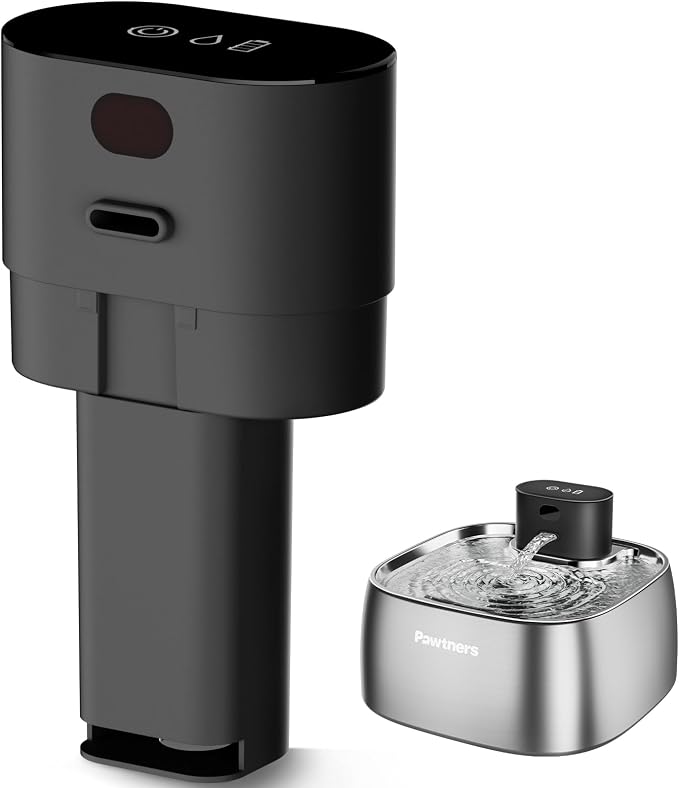 Pawtners Replacement Intelligent Host for STR-PT-108A Pumpless Cat Fountain | Ultra Quiet Host for STR-PT-108A Cordless Pet Water Fountain, Low Voltage DC 5V by Pawtners