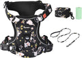Petmolico No Pull Dog Harness, Leash & Poop Bag Holder, Small, Yellow Peach | Reflective Vest, Easy Control Handle, Adjustable Fit, For Small Breeds & Puppies by Petmolico
