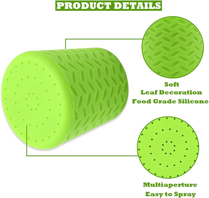 Silicone Dogs Shower Sprayer Head Attachment - Pet Shower Cap Sprinkler | Portable Outdoor Shower Heads for Camping, Hiking, Beach - Fits Most Plastic Mineral Water Bottle, 1 Pack Blue - Image 2