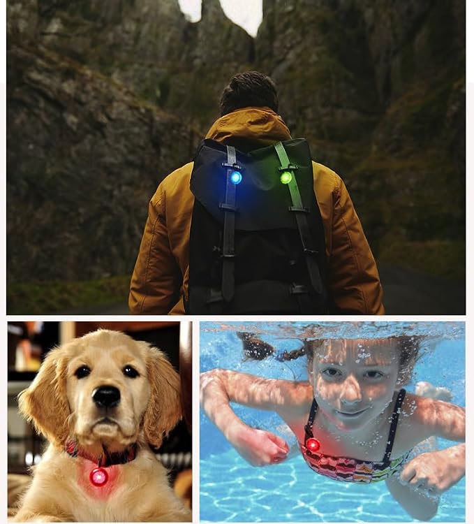 R1 Safety Warning Lights Hook Clip-On Backpack Clothing for Night Running Walking Hiking Camping Dog Walking Outdoor Sports Safety Warning Lights(Hook Safety Light 3pcs) - Image 5