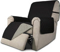 Easy-Going Reversible Couch Cover, Recliner 19 in, Black/Beige | Machine Washable Slipcover For Dogs, Water Resistant Furniture Mat For Living Room, Non-Slip Sofa Cover, Pet Friendly by Easy-Going