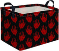 Halloween Ghost thriller basket,Empty Halloween basket,Horror and thriller decor,Trick or Treat Box for Boys and Girls,Horror decor(Handprint) by FXOCSHE