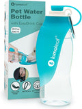 LumoLeaf Dog Water Bottle for Walking, Portable Pet Water Dispenser with Foldable Leaf Bowl – Lightweight Travel Bottle for Small & Medium Dogs, 20 fl oz by LumoLeaf