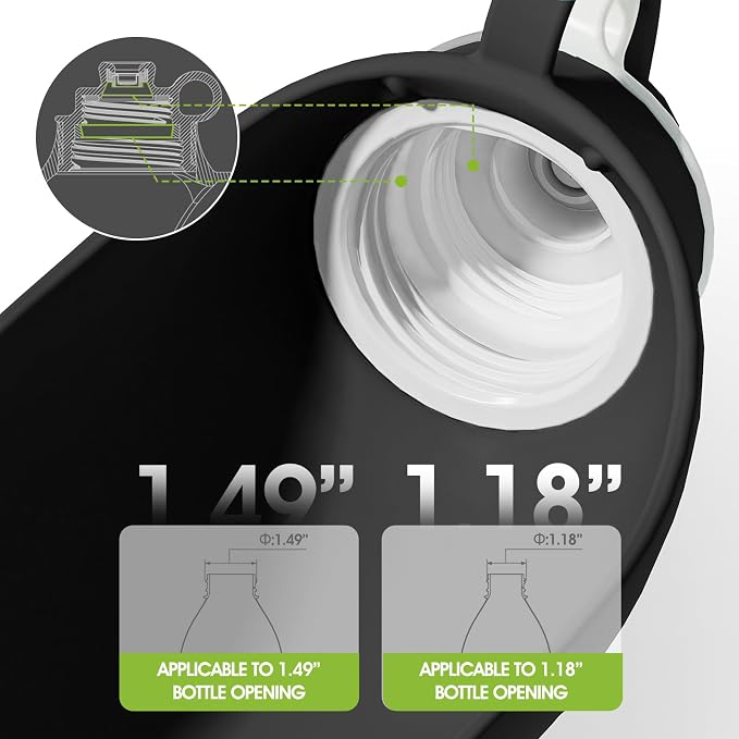 SUPERDESIGN Dog Water Bottle, Portable Dog Water Bottle for Small to Large Dogs, Leak Proof Dog Travel Water Bottle, Small Leaf Travel Water Bowl for Dogs and Dog Walking Accessories (19.6OZ, Black) - Image 4