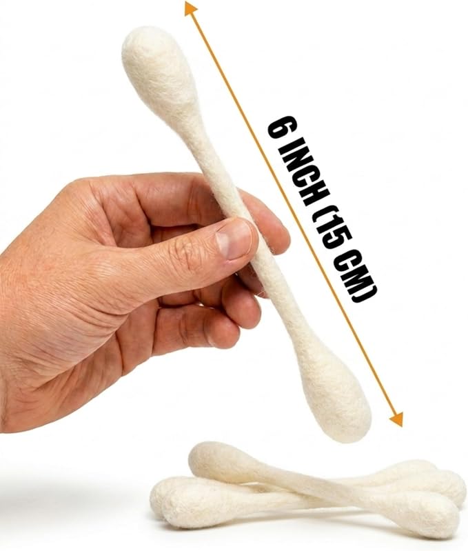 Glaciart One Swabs Cat Toys with Catnip - 6 Pk | Durable for Chew, Cute Cat Toys Interactive Kitty for Boredom, Exercise, & Play | Filled w/Organic Catnip for Anxiety & as Digestive Aid | Gift Idea - Image 2