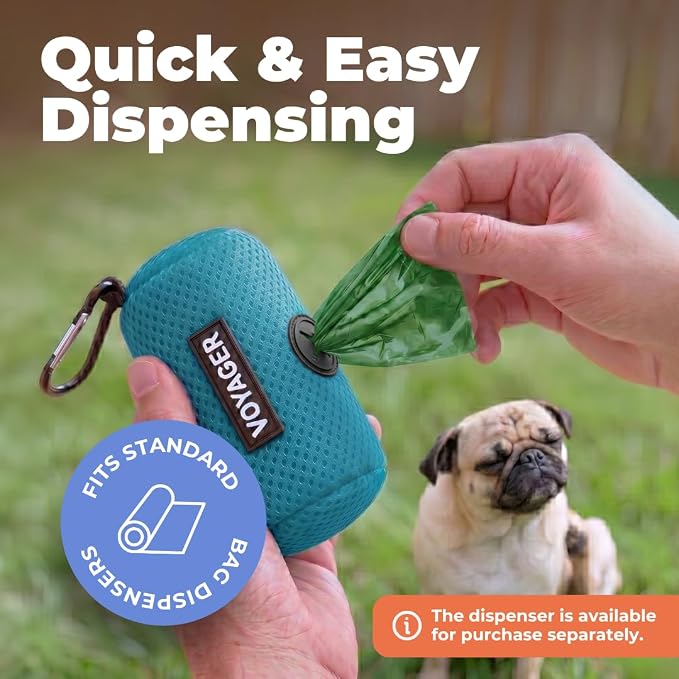 Best Pet Supplies GRS Poop Bags for Dogs - 600 Count, Green, | Unscented, 50% Post-Consumer Recycled Plastic, Leak-proof, Easy-Tear perforations, Thick Bags, Fits Standard Holders - Image 3