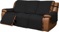 Easy-Going Oversized Recliner Sofa Cover, Reversible Couch Cover for 3 Seat Recliner, Split Sofa Cover for Each Seat with Elastic Straps for Kids, Dogs, Pets (3 Seater, Black/Black) | Sofa Slipcover For Dogs, Sofa Cover For Oversized Recliner, Furnitur... by Easy-Going