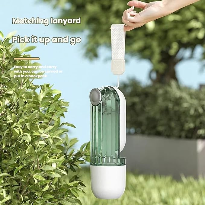 Portable Dog Water Bottle with Food Container, 2-in-1 Pet Water Dispenser & Travel Bowl, Leak-Proof Puppy Water Bottle for Small Dogs & Cats, Perfect for Walking, Hiking, Dog Mom Gifts（Green - Image 6