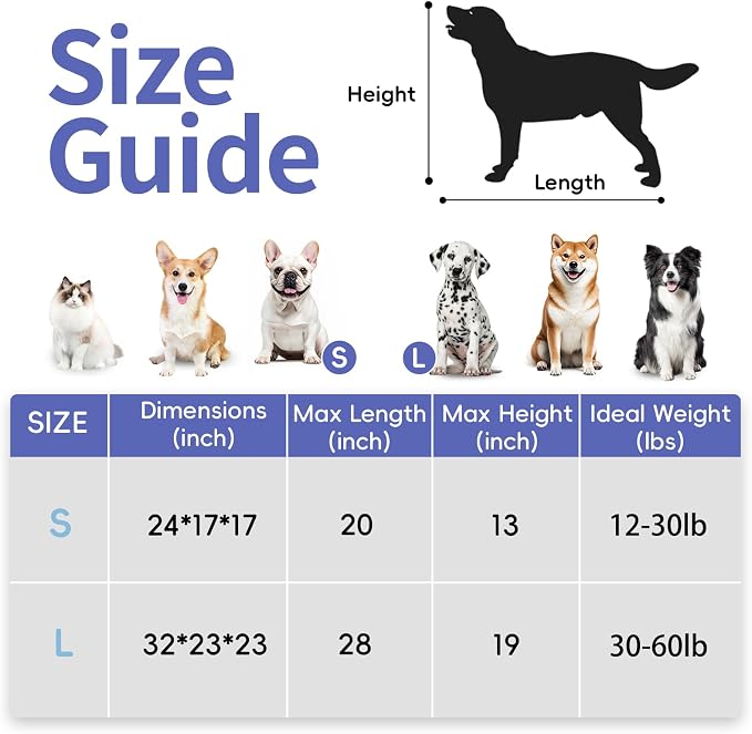Petprsco Portable Dog Crates for Medium Dogs, 32"x23"x23" Travel Dog Crate | Collapsible Dog Crate with Plush Mat, Soft Blanket & Foldable Bowl, Strong Fabric, 4-Sided Vents, 3 Doors, Indoor/Outdoor Use - Image 4
