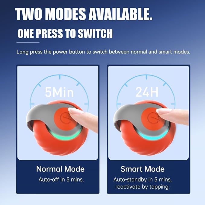 Interactive Cat Toys for Indoor Cats, 2Packs and 4 Tails | Safe and Environmentally Friendly Material, Two Speed Modes, USB Charging, Move Cat Toys Ball Suitable for Kittens/Adult Cats - Image 6